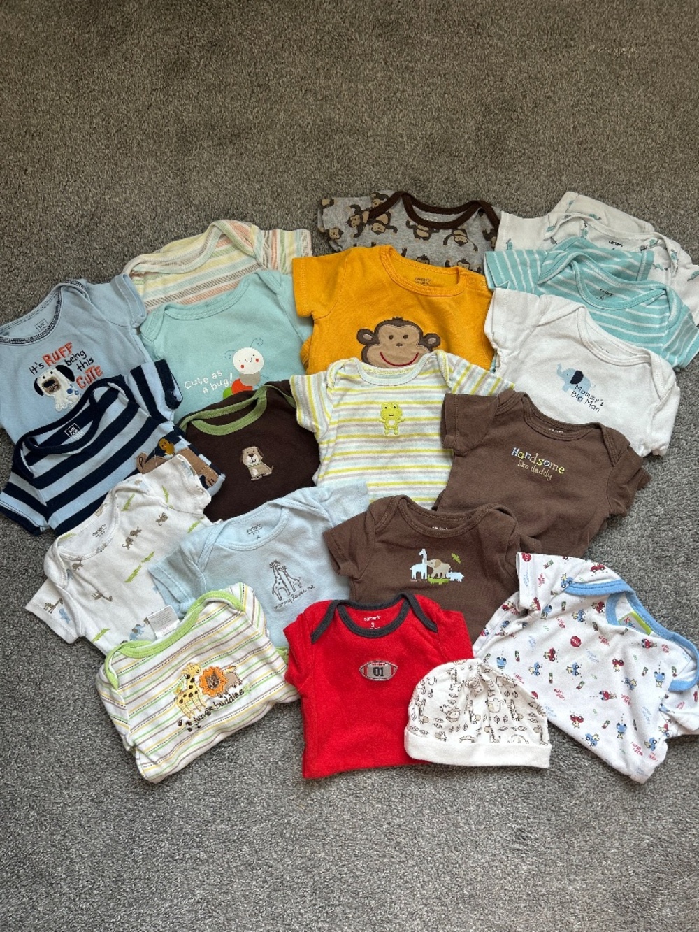 Vintage baby boy onesie lot